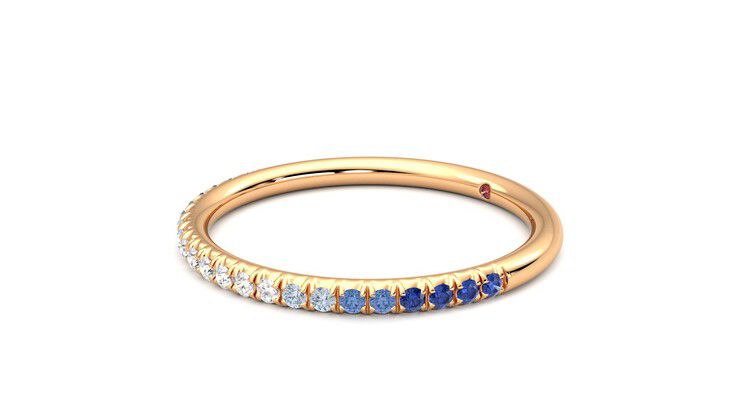 Taylor & Hart Daisy Wedding Ring 360 degree image 23