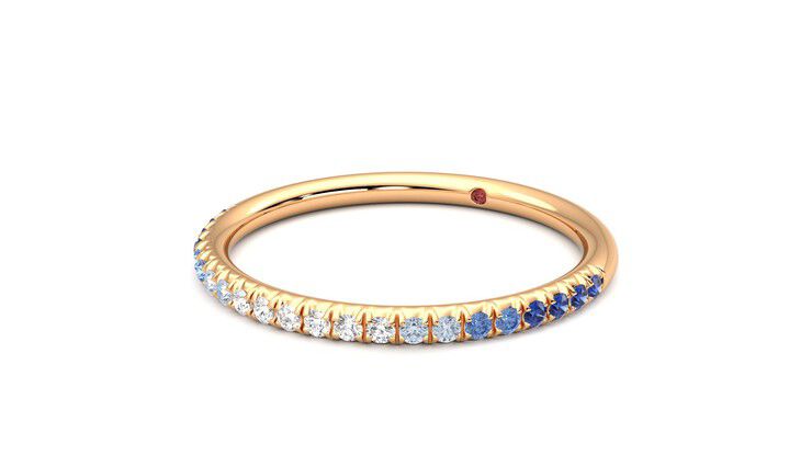 Taylor & Hart Daisy Wedding Ring 360 degree image 25
