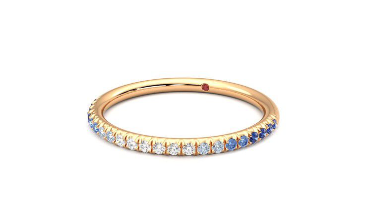 Taylor & Hart Daisy Wedding Ring 360 degree image 26