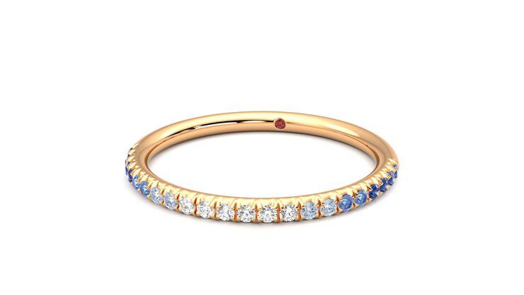 Taylor & Hart Daisy Wedding Ring 360 degree image 27