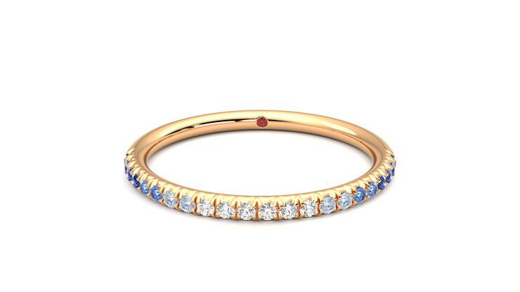Taylor & Hart Daisy Wedding Ring 360 degree image 29