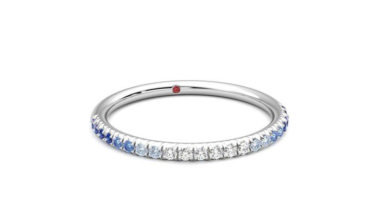 Taylor & Hart Daisy Wedding Ring 360 degree image 3