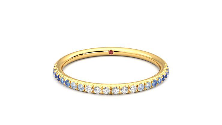 Taylor & Hart Daisy Wedding Ring 360 degree image 0