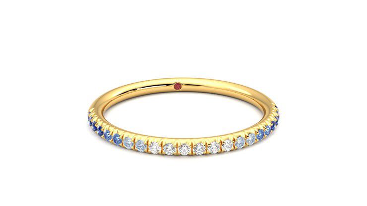 Taylor & Hart Daisy Wedding Ring 360 degree image 2