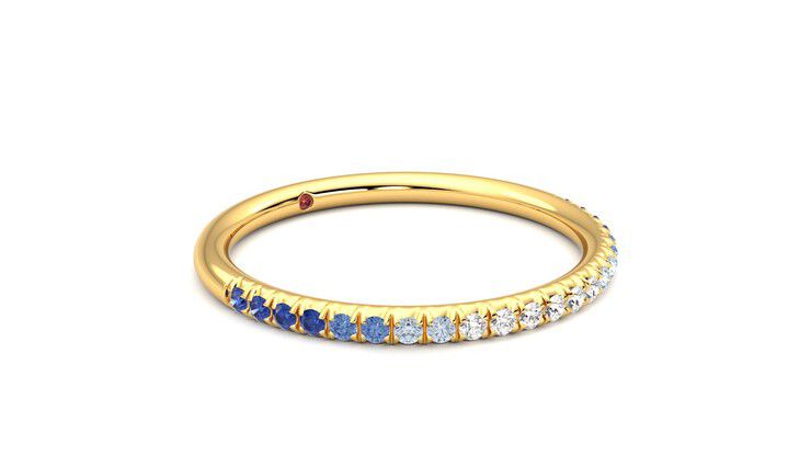 Taylor & Hart Daisy Wedding Ring 360 degree image 6