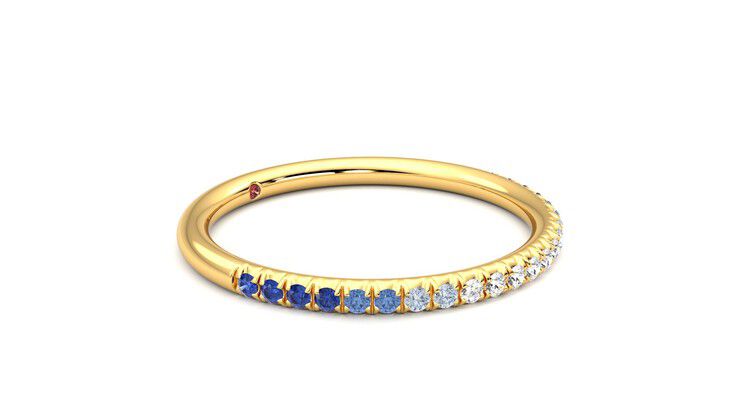 Taylor & Hart Daisy Wedding Ring 360 degree image 7