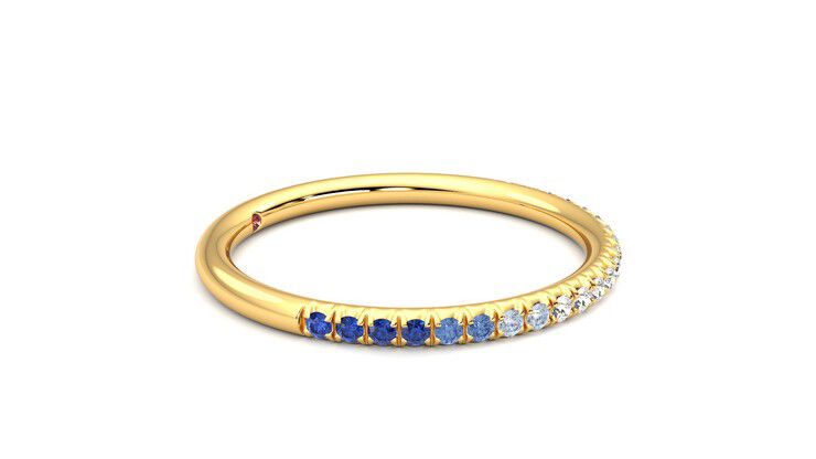 Taylor & Hart Daisy Wedding Ring 360 degree image 8