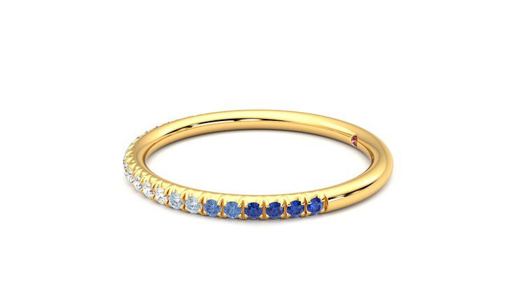 Taylor & Hart Daisy Wedding Ring 360 degree image 22