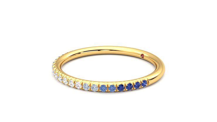 Taylor & Hart Daisy Wedding Ring 360 degree image 23