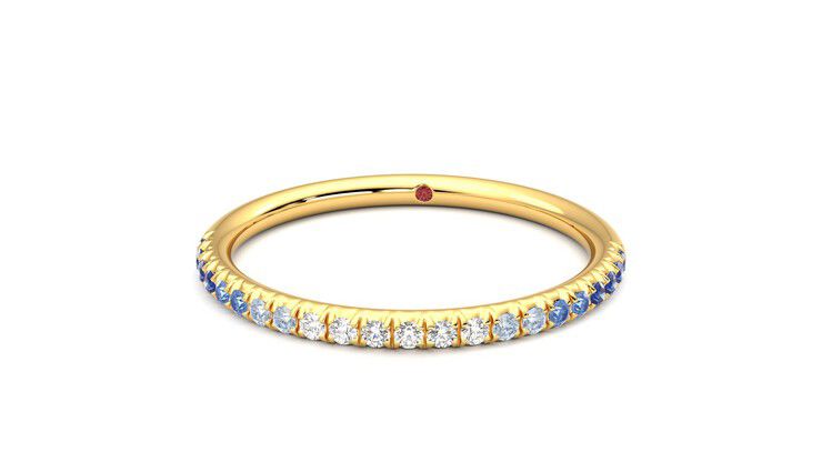 Taylor & Hart Daisy Wedding Ring 360 degree image 28