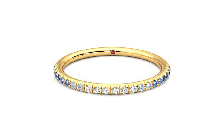 Taylor & Hart Daisy Wedding Ring 360 degree image 29