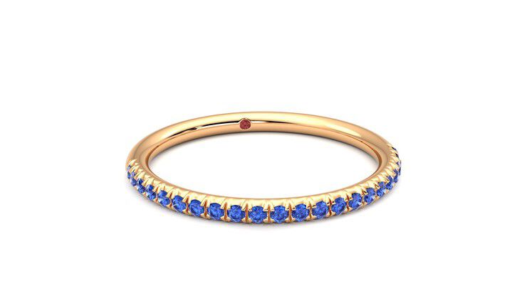 Taylor & Hart Daisy Wedding Ring 360 degree image 3