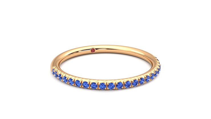 Taylor & Hart Daisy Wedding Ring 360 degree image 4