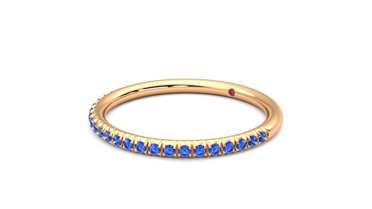 Taylor & Hart Daisy Wedding Ring 360 degree image 24