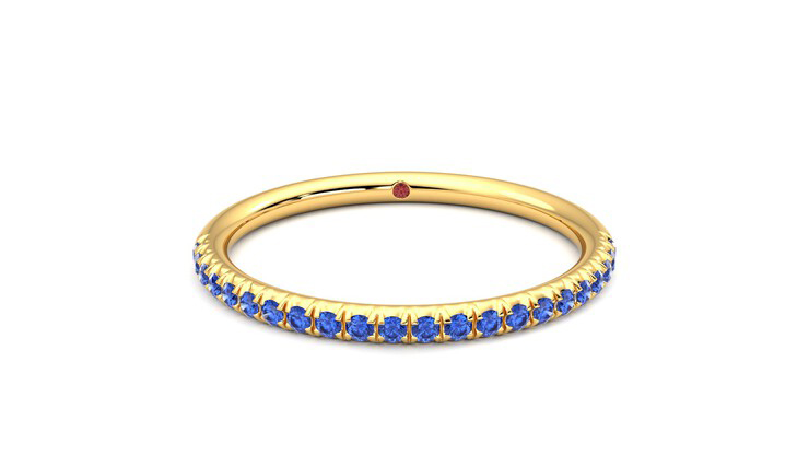 Taylor & Hart Daisy Wedding Ring 360 degree image 1