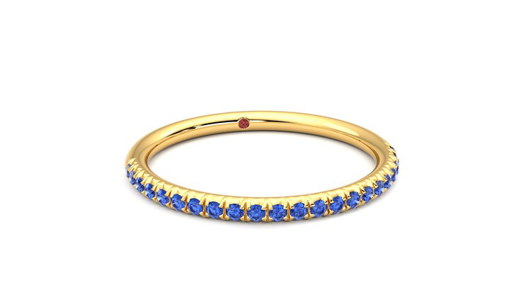 Taylor & Hart Daisy Wedding Ring 360 degree image 3
