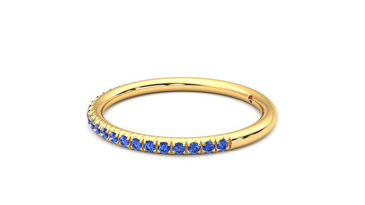 Taylor & Hart Daisy Wedding Ring 360 degree image 22