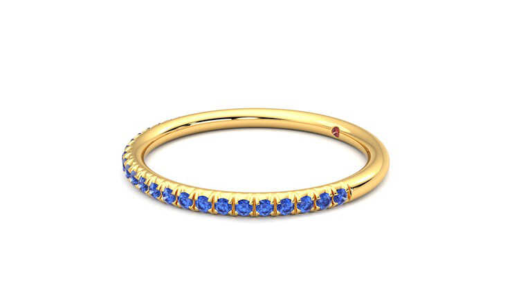 Taylor & Hart Daisy Wedding Ring 360 degree image 23