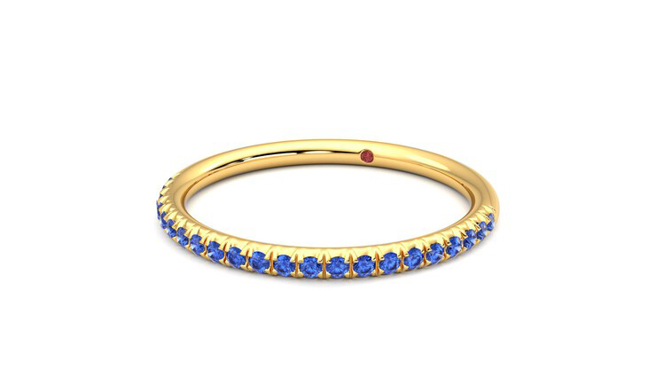 Taylor & Hart Daisy Wedding Ring 360 degree image 26