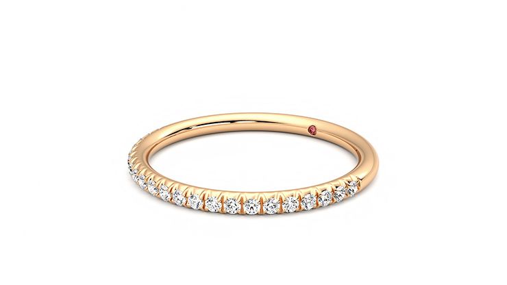 Taylor & Hart Daisy Wedding Ring 360 degree image 24