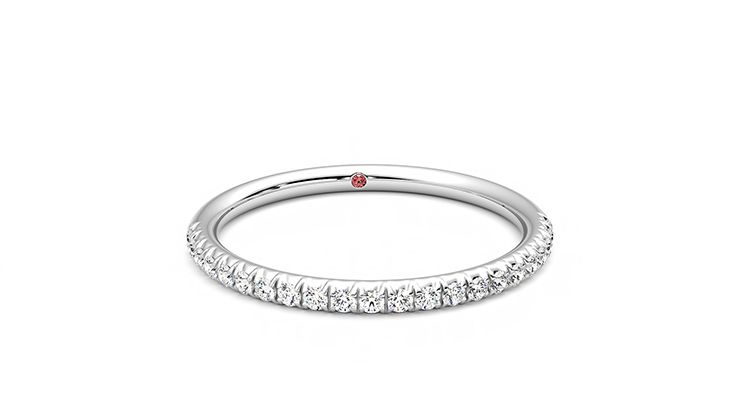 Taylor & Hart Daisy Wedding Ring 360 degree image 2