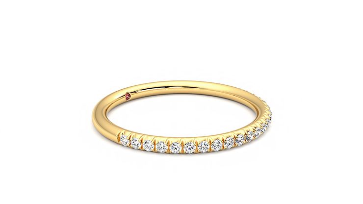 Taylor & Hart Daisy Wedding Ring 360 degree image 7