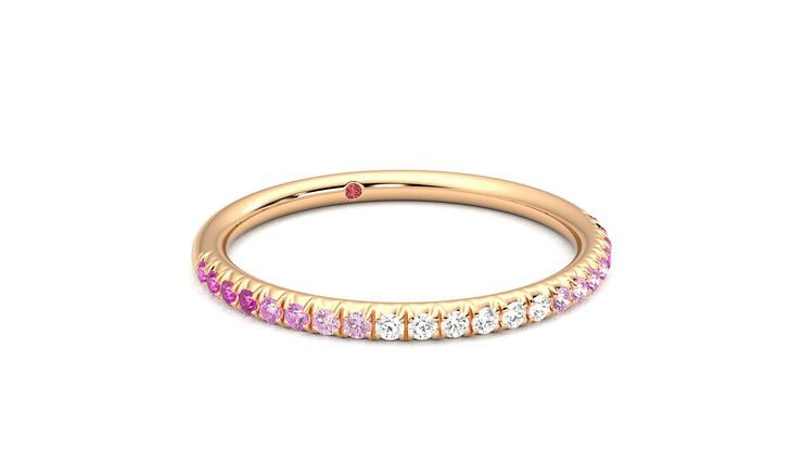 Taylor & Hart Daisy Wedding Ring 360 degree image 4