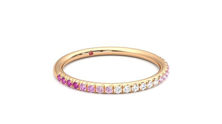 Taylor & Hart Daisy Wedding Ring 360 degree image 5