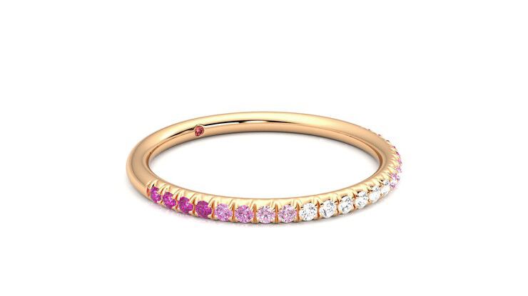 Taylor & Hart Daisy Wedding Ring 360 degree image 6
