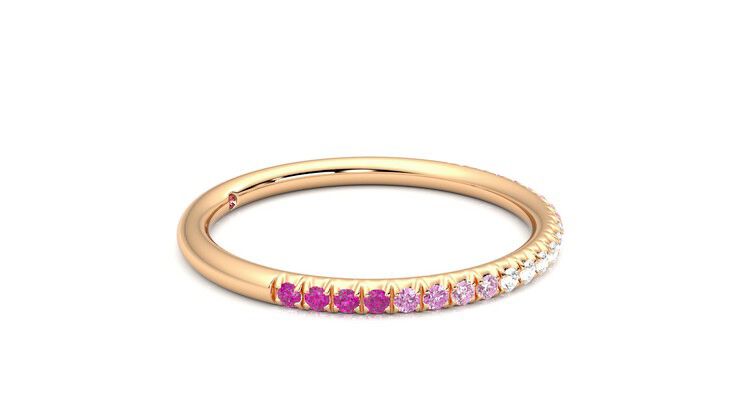 Taylor & Hart Daisy Wedding Ring 360 degree image 8