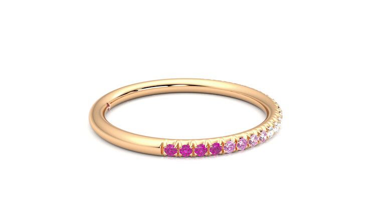 Taylor & Hart Daisy Wedding Ring 360 degree image 9
