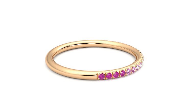 Taylor & Hart Daisy Wedding Ring 360 degree image 10