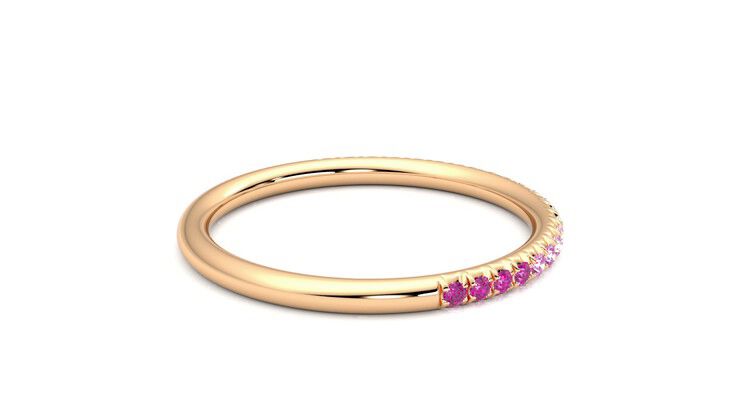 Taylor & Hart Daisy Wedding Ring 360 degree image 11