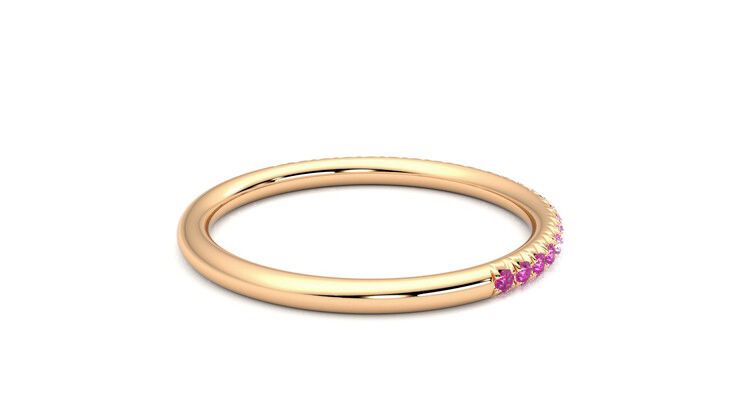 Taylor & Hart Daisy Wedding Ring 360 degree image 12