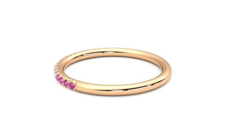 Taylor & Hart Daisy Wedding Ring 360 degree image 18