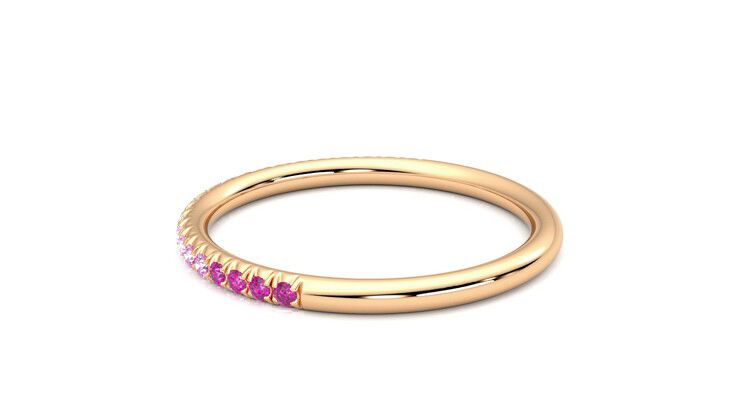 Taylor & Hart Daisy Wedding Ring 360 degree image 19