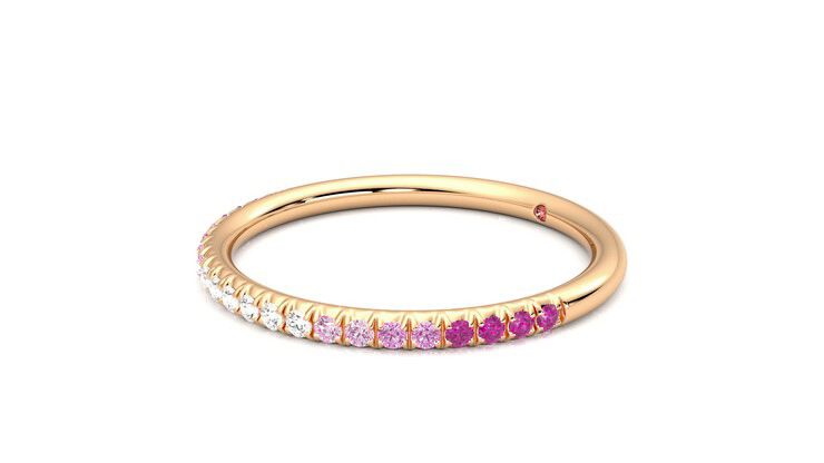 Taylor & Hart Daisy Wedding Ring 360 degree image 23