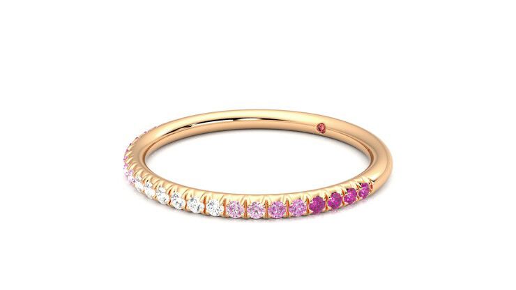 Taylor & Hart Daisy Wedding Ring 360 degree image 24