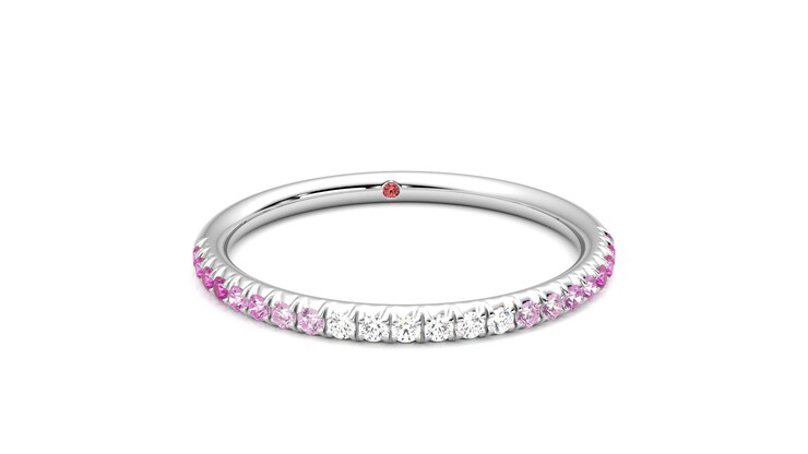 Taylor & Hart Daisy Wedding Ring 360 degree image 2