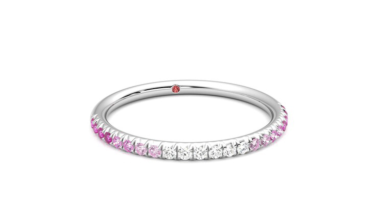 Taylor & Hart Daisy Wedding Ring 360 degree image 3