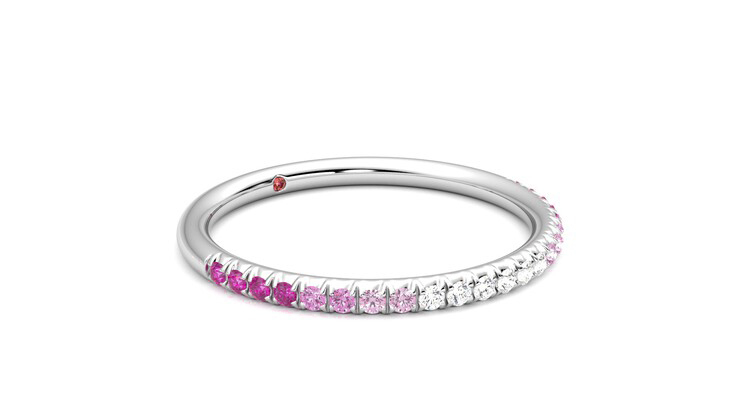Taylor & Hart Daisy Wedding Ring 360 degree image 6