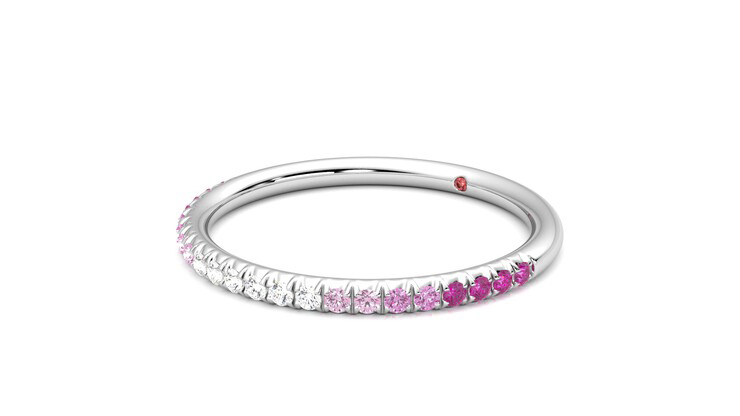 Taylor & Hart Daisy Wedding Ring 360 degree image 24