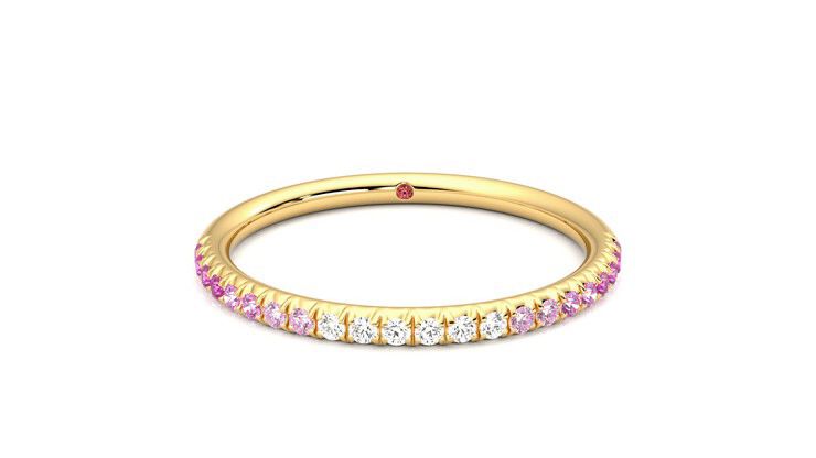 Taylor & Hart Daisy Wedding Ring 360 degree image 1