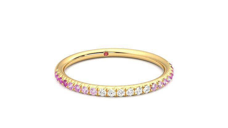 Taylor & Hart Daisy Wedding Ring 360 degree image 3