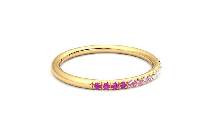 Taylor & Hart Daisy Wedding Ring 360 degree image 9