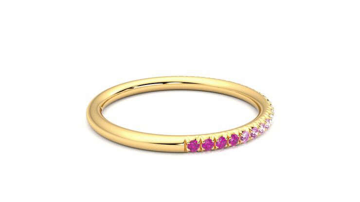 Taylor & Hart Daisy Wedding Ring 360 degree image 10