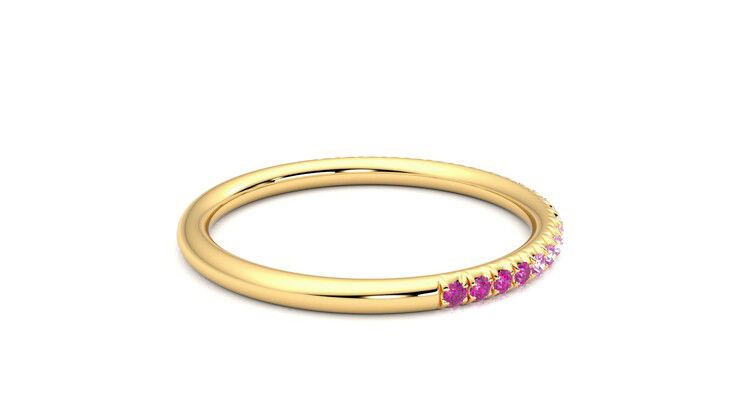 Taylor & Hart Daisy Wedding Ring 360 degree image 11
