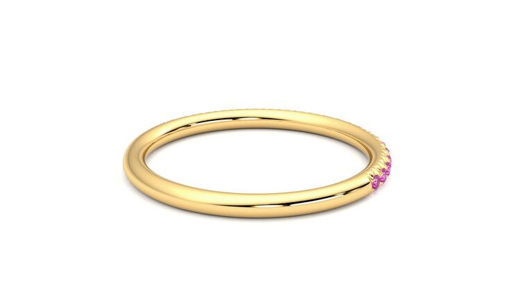 Taylor & Hart Daisy Wedding Ring 360 degree image 13