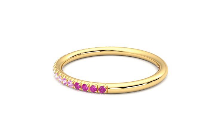 Taylor & Hart Daisy Wedding Ring 360 degree image 20