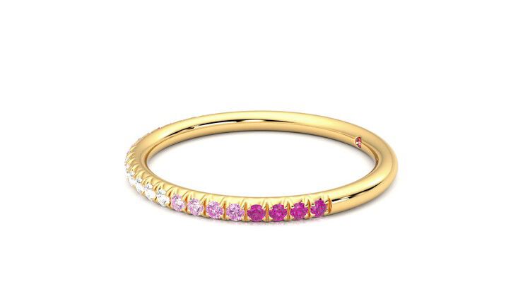 Taylor & Hart Daisy Wedding Ring 360 degree image 22
